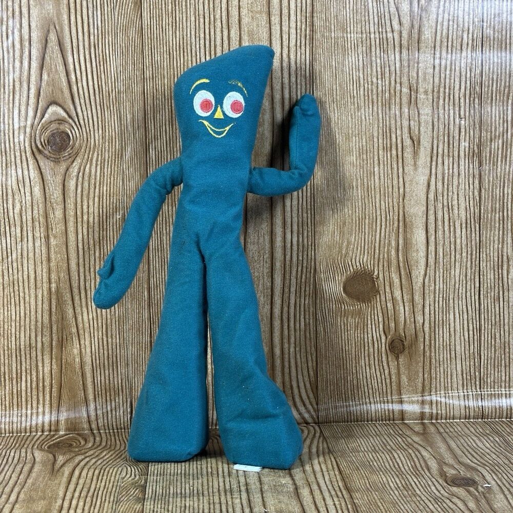 Vintage Gumby Pals Gumby Posable Plush Figure 1983 Art Clokey Wired 14”